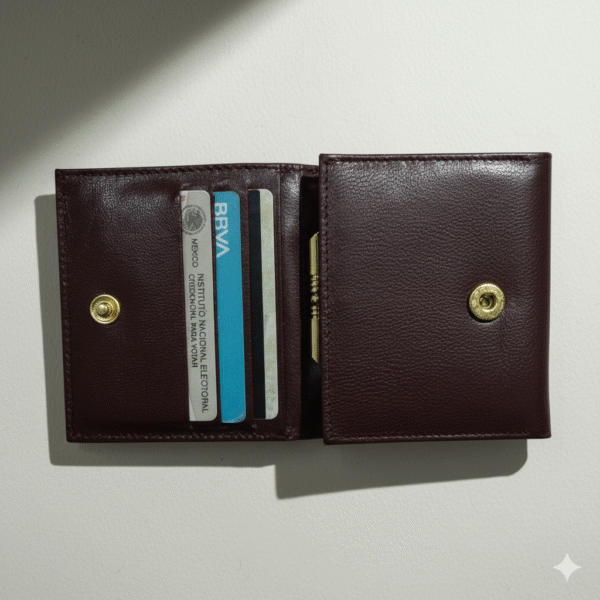 Cartera con monedero oculto para dama