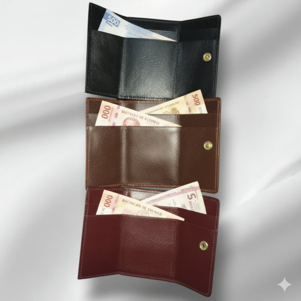 Cartera y monedero liso para dama