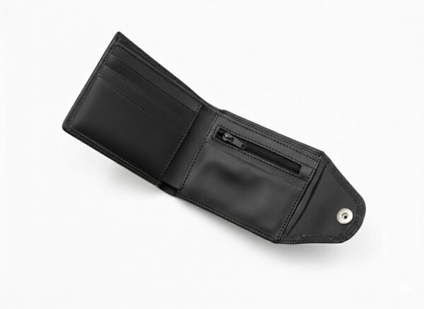 Cartera para hombre| piel fina con broche